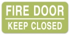 Fire Door - Keep Closed Label - 4 Pack