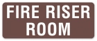 Fire Riser Room Label