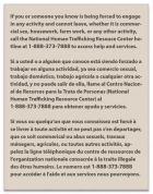 Louisiana Human Trafficking Notice - Acrylic Material