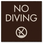No Diving Sign w/Symbol