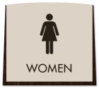 Restroom Sign w/ Female Symbol
