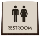 Restroom Sign w/ Male & Female Symbols
