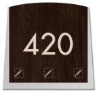 Room Number Sign w/Symbols