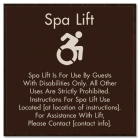 Spa Lift Rules w/Dynamic ISA Symbol - Large