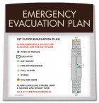 Standard Entrance Evacuation Plans - CA Compliant