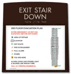 Standard Stairway Evacuation Plans - CA Compliant