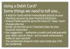 "Using a Debit Card?"