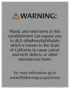 Warning Sign: Plastic and Vinyl