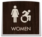 Women Sign w/Female & Dynamic ISA Symbols