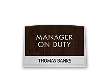Manager On Duty Signs