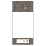 2-Line Meeting Room Sign w/Window & Sliding Panel