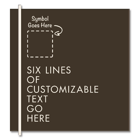 6-Line General Information Sign w/Symbol