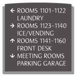 8-Line Directional Sign