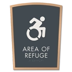 Area of Refuge Sign - Dynamic ISA Symbol