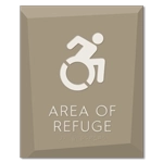Area of Refuge Sign - Dynamic ISA Symbol