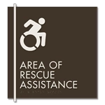 Area of Rescue Assistance Sign - NYC Compliant