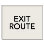 "Exit Route" Egress Sign - CA Compliant