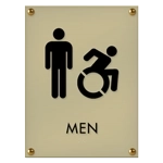 Men Sign w/Male & Dynamic ISA Symbols