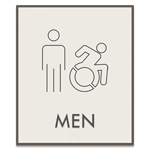 Men Sign w/Male & Dynamic ISA Symbols
