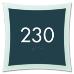 Room Number Sign