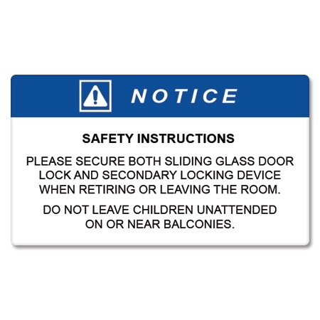 Safety Instructions Vinyl - Roll of 50