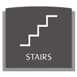 Stairs Sign w/ Symbol