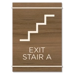 Stairway Exit Sign - DC Compliant