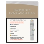 Standard Entrance Evacuation Plans - CA Compliant
