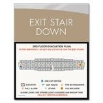 Standard Stairway Evacuation Plans - CA Compliant