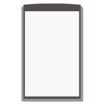 Vertical Message / Evac Holder for 11" x 17" Paper
