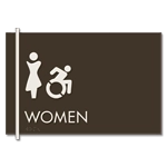 Women Sign w/Female & Dynamic ISA Symbols