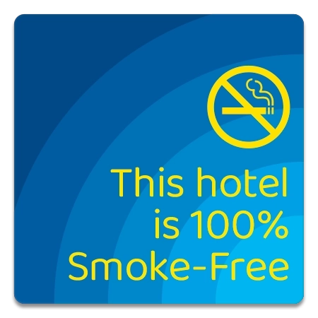 100% Smoke-Free Hotel Sign