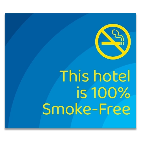 100% Smoke-Free Hotel Sign