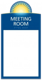 2-Line Room Sign w/Window