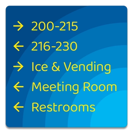 5-Line Directional Sign