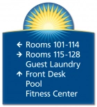 6-Line Directional Sign