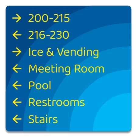 7-Line Directional Sign