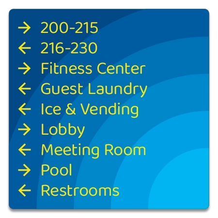 9-Line Directional Sign