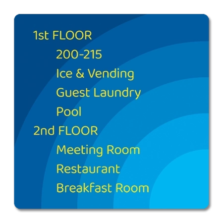 9-Line Directory Sign