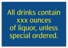 Alcohol Warning Sign - Alabama Compliant