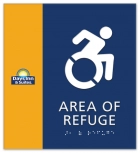 Area of Refuge Sign - Dynamic ISA Symbol
