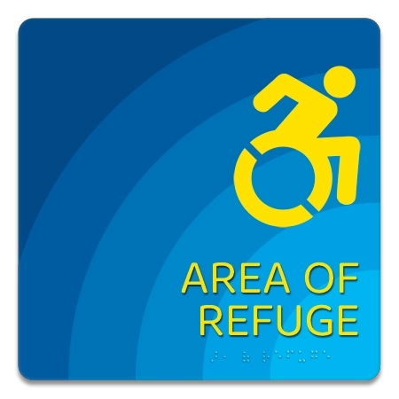 Area of Refuge Sign - Dynamic ISA Symbol