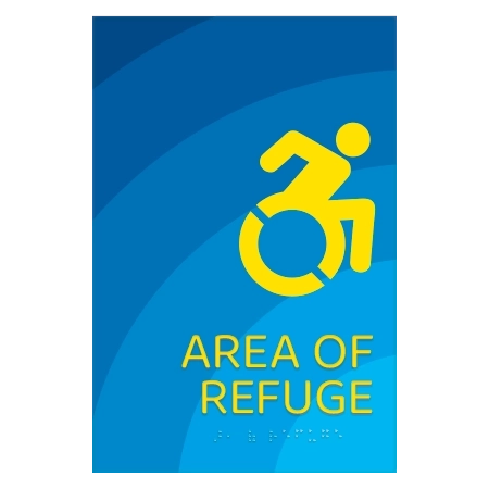 Area of Refuge Sign - Dynamic ISA Symbol
