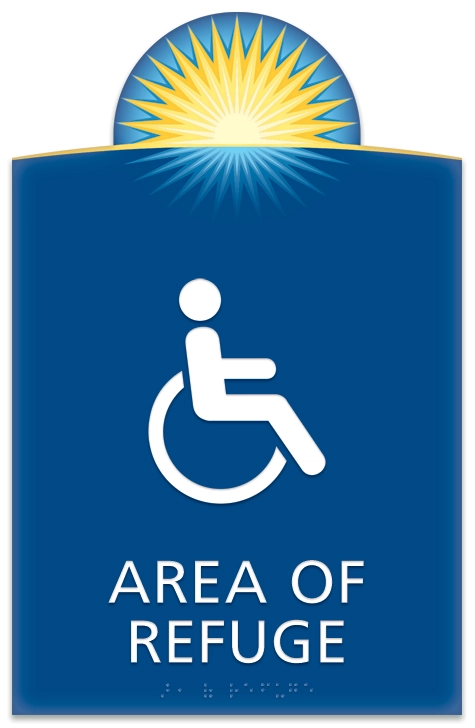 Area of Refuge Sign - ISA Symbol