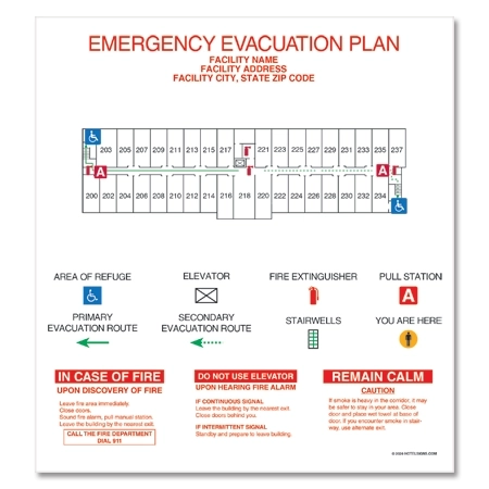 CA Meeting Room Evac Map - Acrylic
