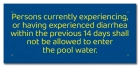 California Diarrhea Pool Sign