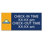 Check-In/Out Sign w/Time