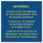 Colorado Alcohol Fine Warning Sign