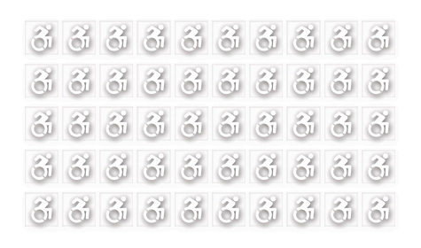 Dynamic ISA Symbol Vinyl Decal - 50 Pack