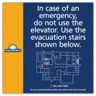 Emergency Stairs Evacuation Plan
